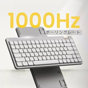 Amazon | Flow Lite 84キーロープロファイルメカニカルキーボード、75