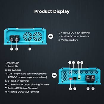 Amazon.co.jp: Renogy 12V 60A DC - DC オンボードバッテリー充電器