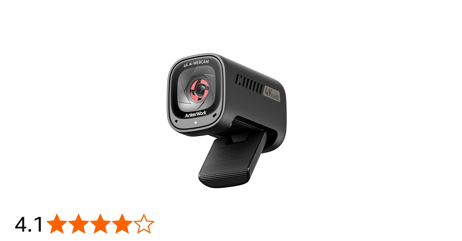Amazon.co.jp: Anker AnkerWork C310 ウェブカメラ、4Kウェブカメラ