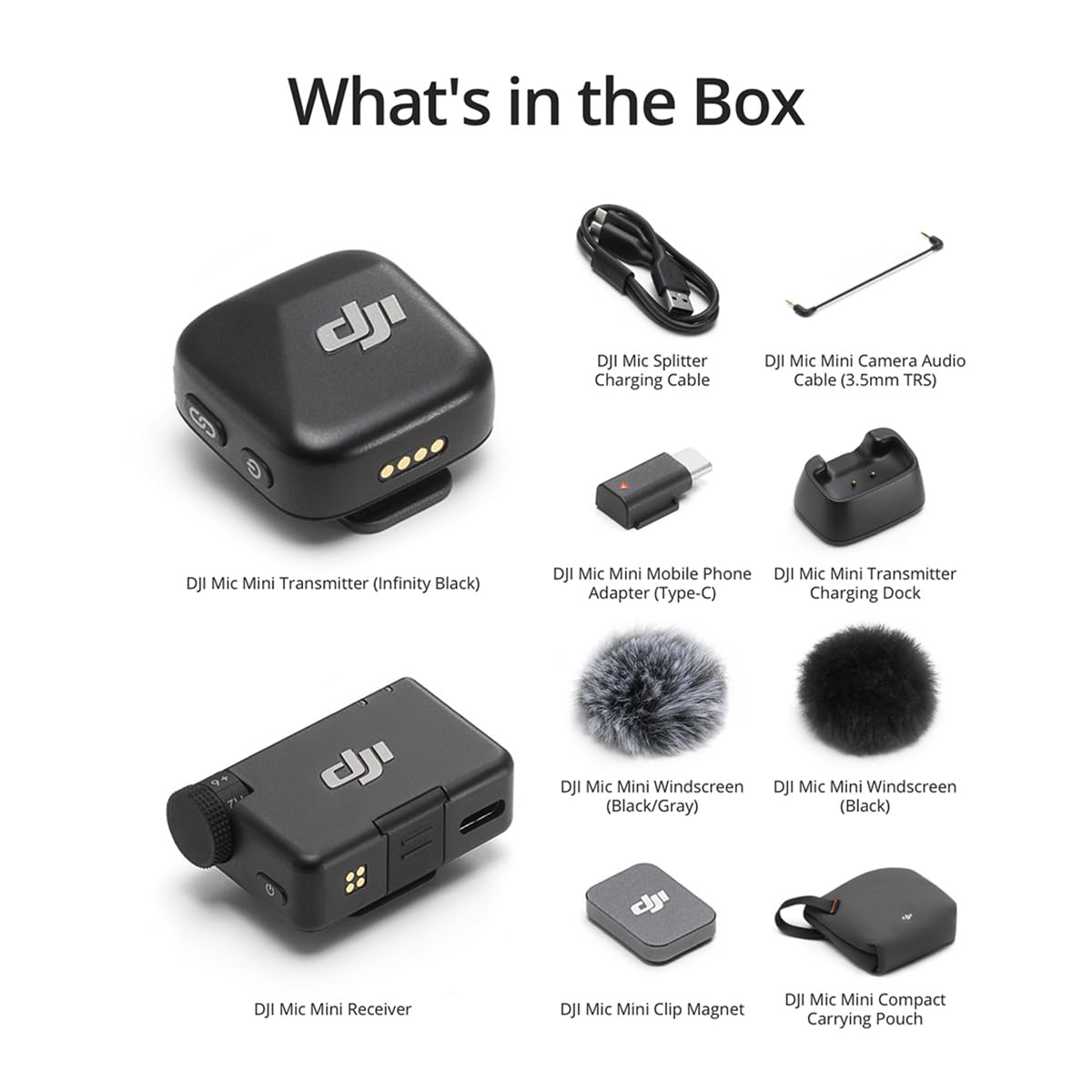 Amazon.com : DJI Mic Mini (1 TX + 1 RX), Wireless Lavalier