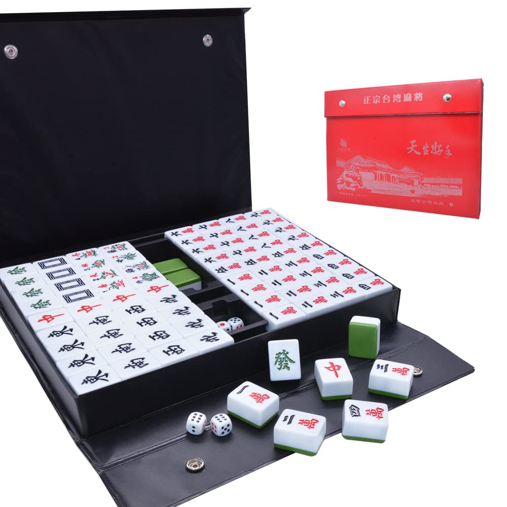 Amazon.com: drizzle Chinese Mahjong Game Set - 146 Medium Size