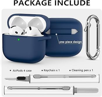 Amazon.com: Ljusmicker for AirPods 4 Case 2024 with Cleaner Kit