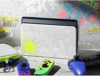 NINTENDO SWITCH OLED SPLATOON 3 EDITION CONSOLE DE JEUX PORTABLES