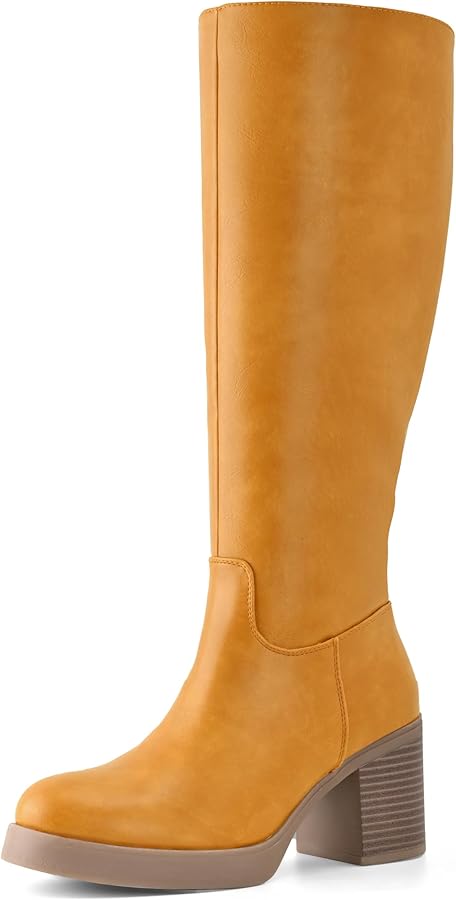 Amazon.com | Shoe'N Tale Platform Knee High Boots for Women Block