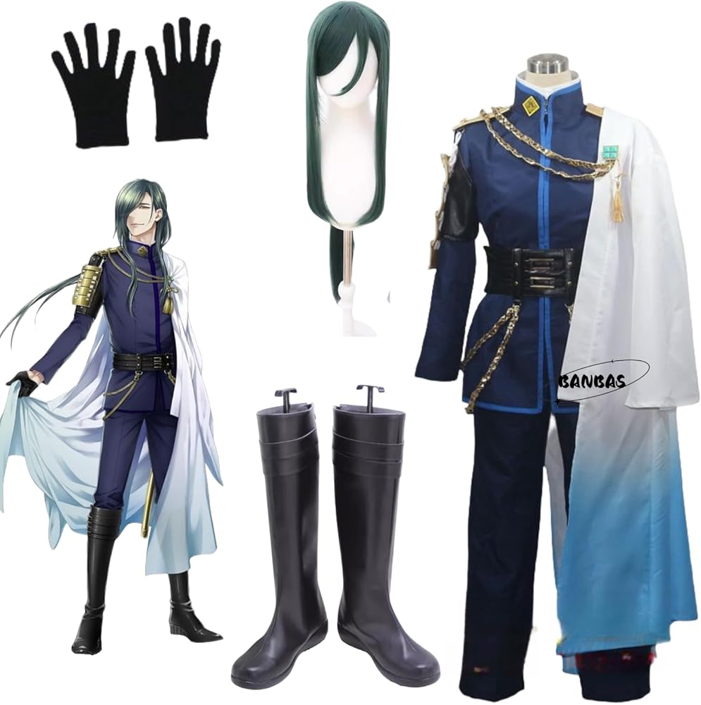 Amazon.co.jp: 刀剣乱舞 とうらぶ にっかり青江 コスプレ衣装 (wig 靴