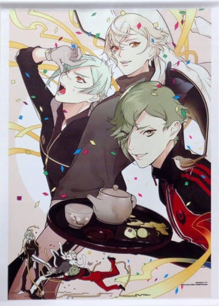 Amazon.co.jp: 刀剣乱舞 一周年記念祝画 タペストリー 膝丸 髭切 鶯丸