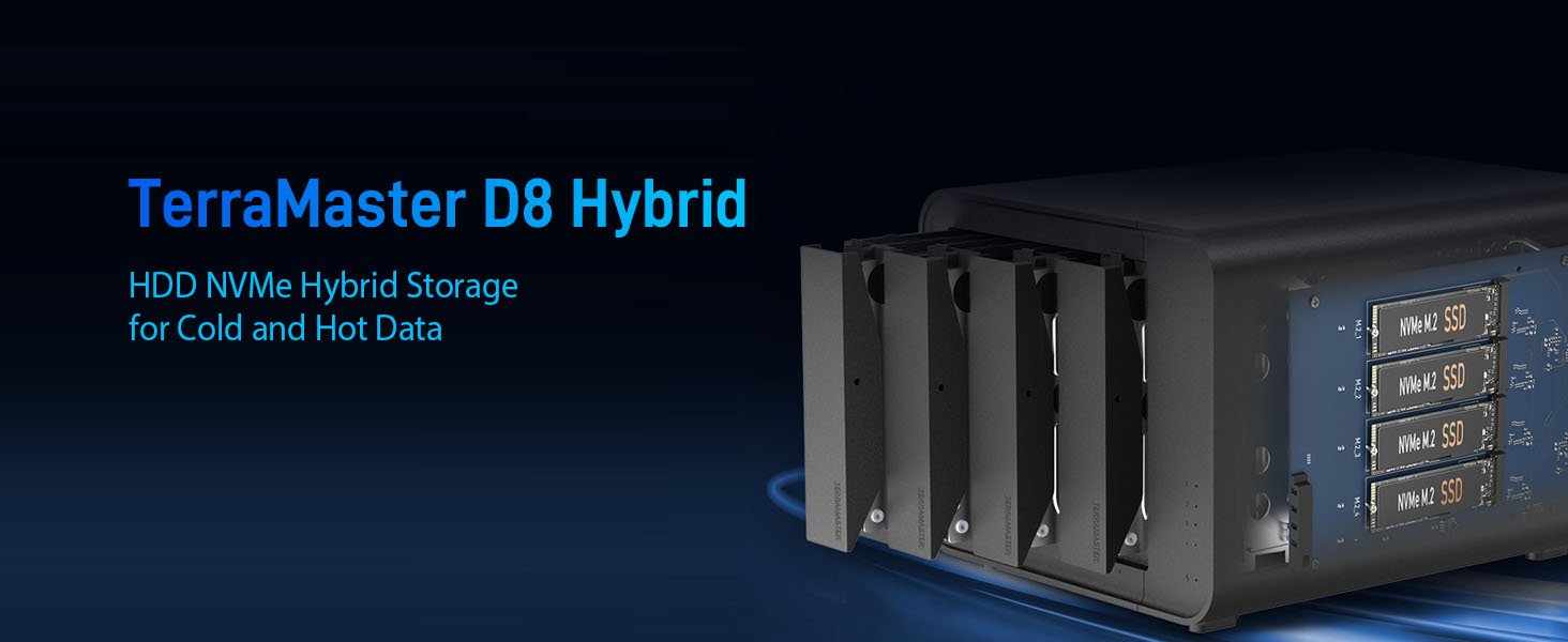 Amazon.com: TERRAMASTER D8 Hybrid HDD NVMe Enclosure USB 3.2 Gen 2