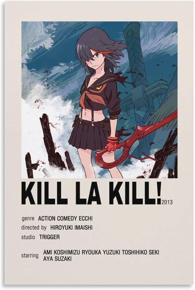 Anime Posters Kill La Kill (18) Canvas Poster Wall Art Picture