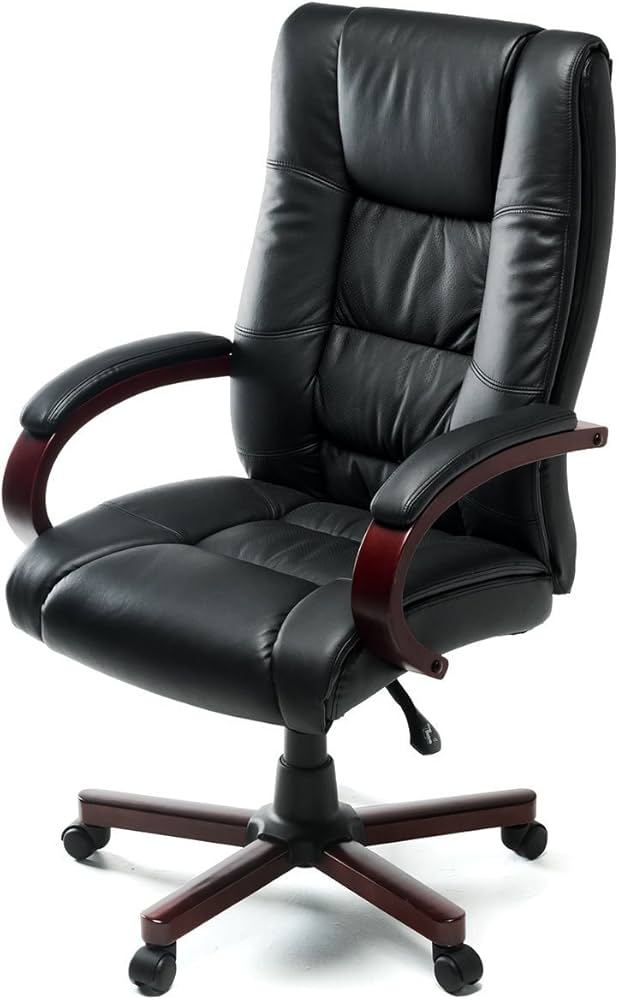 Amazon.co.jp: イーサプライ 本革椅子 プレジデントチェア