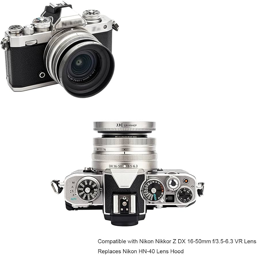 Amazon.com : Silver Screw-in Lens Hood Shade for Nikon Z DX 16