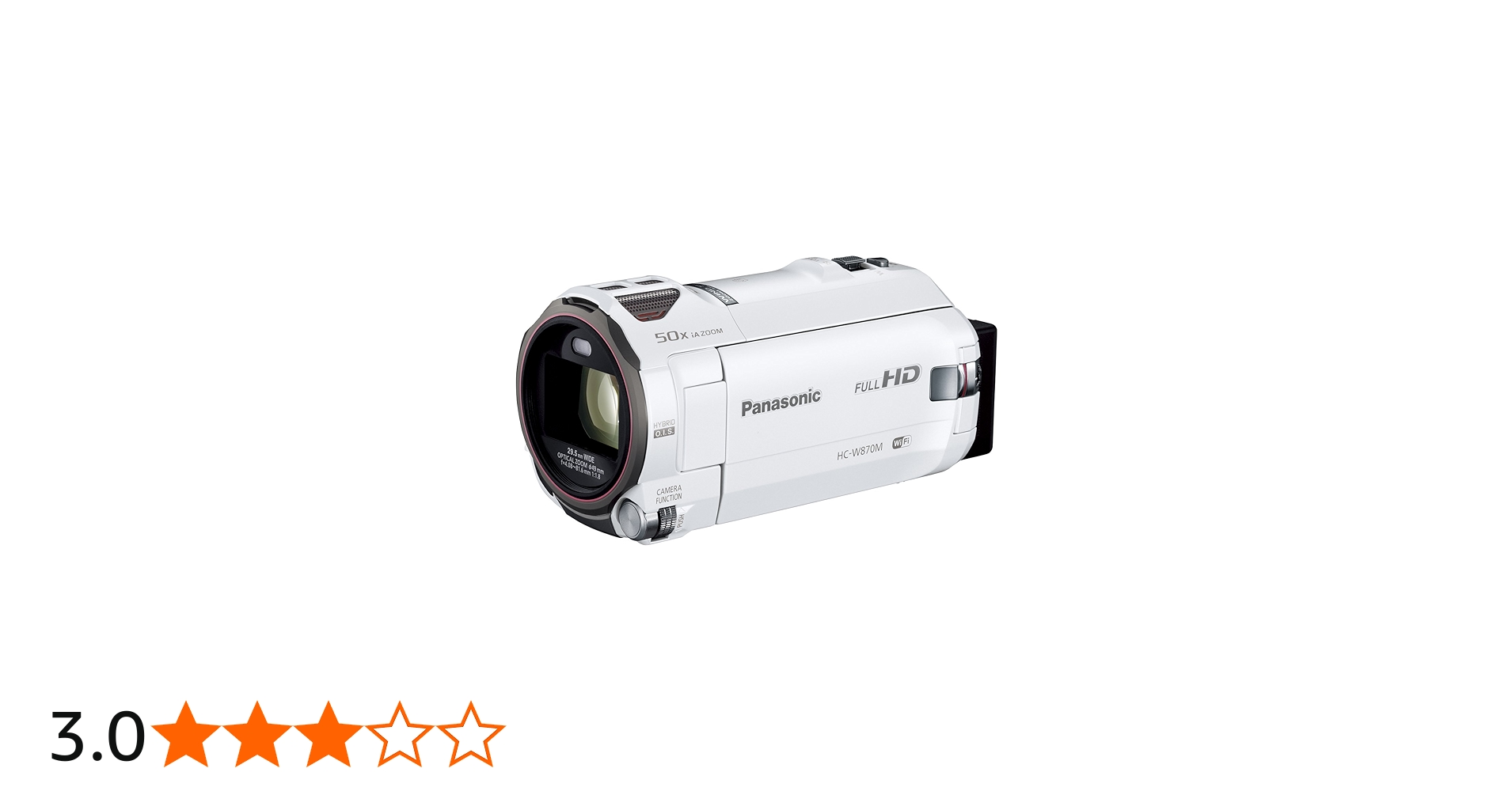 Amazon.co.jp: パナソニック HDビデオカメラ W870M ワイプ撮り 50倍