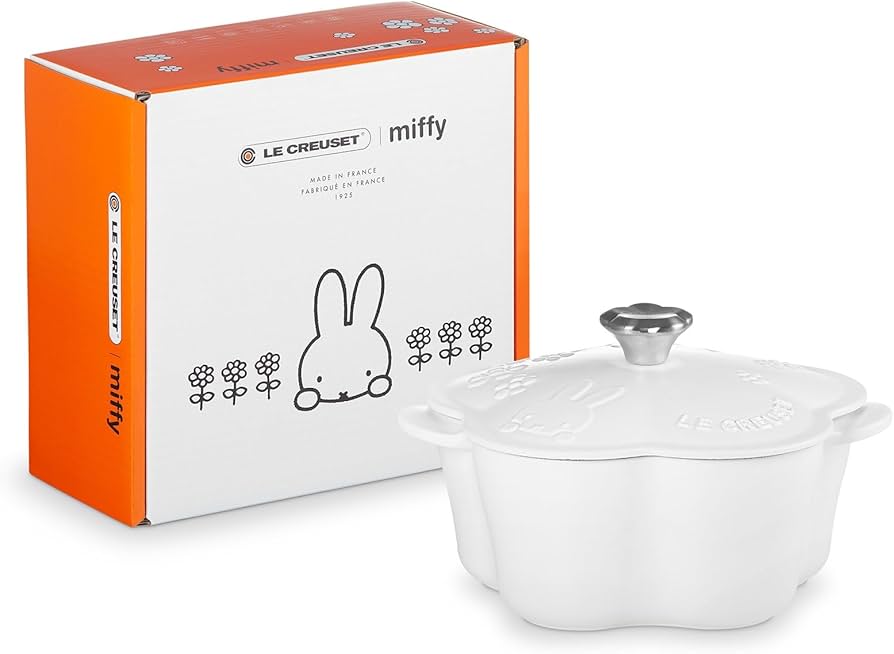 Amazon.co.jp: Le Creuset Miffy Cocotte Fleur, Cotton, Casting