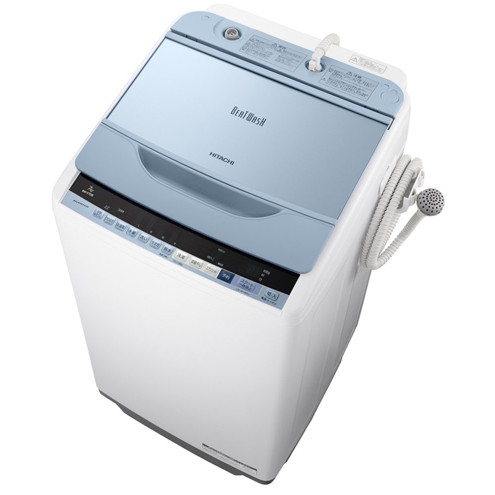Amazon.co.jp: 日立 全自動洗濯機 ビートウォッシュ 7kg ブルー BW