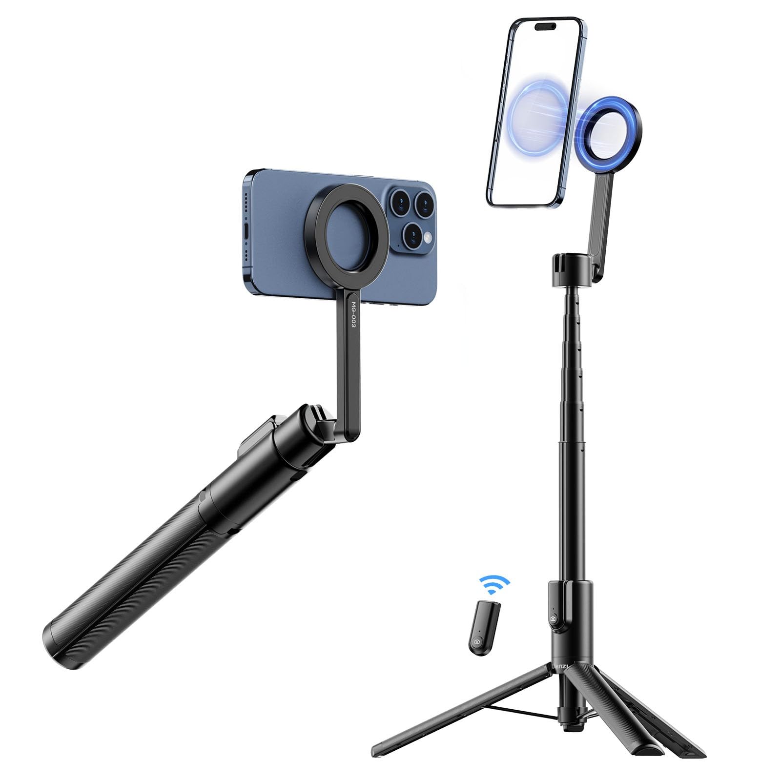 Amazon | Ulanzi スマホ 三脚 MagSafe用 自撮り棒 スマホホルダー 磁気