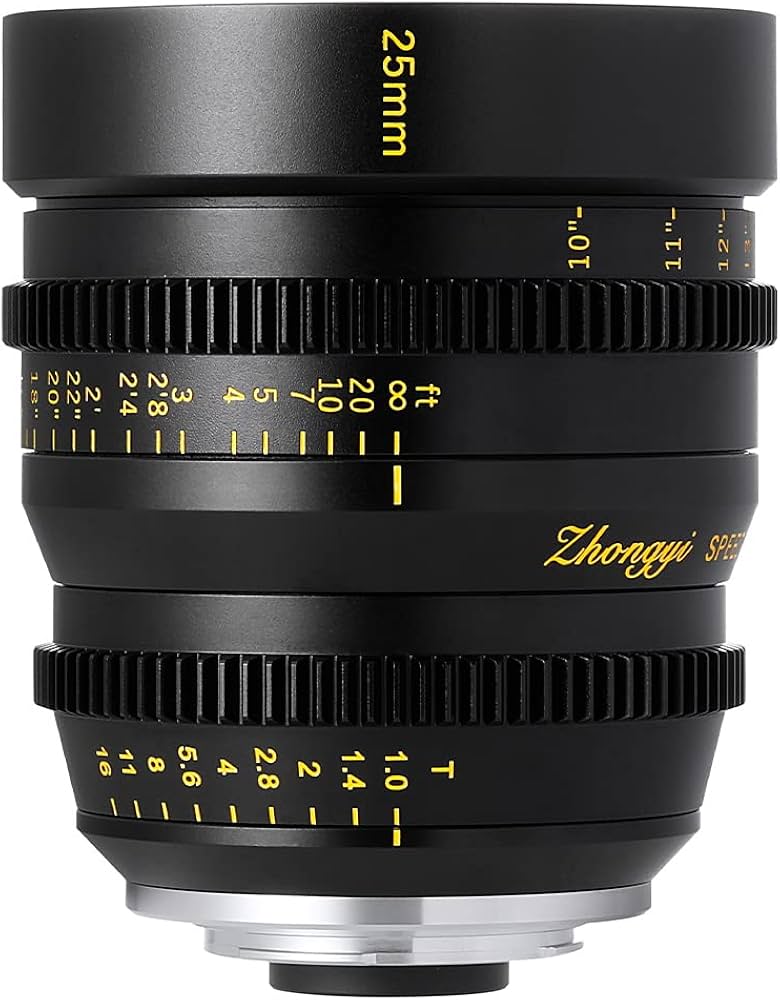 Amazon.co.jp: 中一光学 SPEEDMASTER CINEMA 25mm T1.0 マイクロフォー