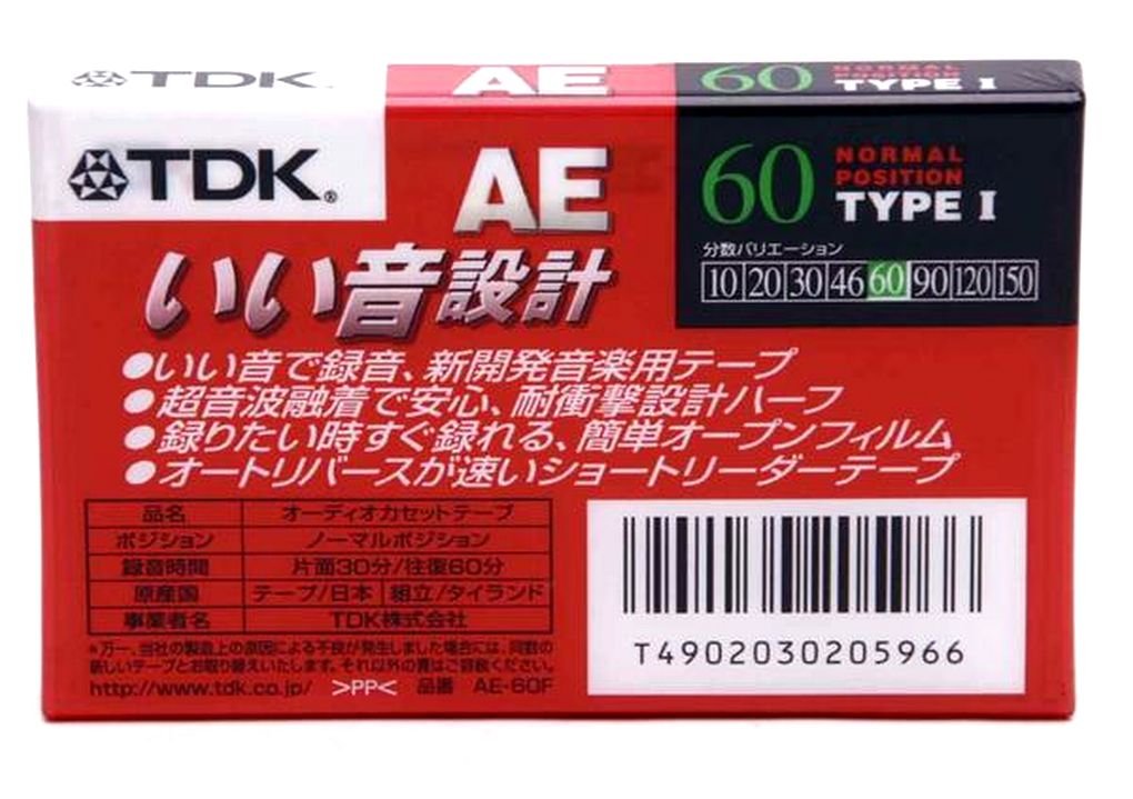 Amazon.co.jp: TDK カセットテープ いい音設計 60分 AE-60F : Electronics