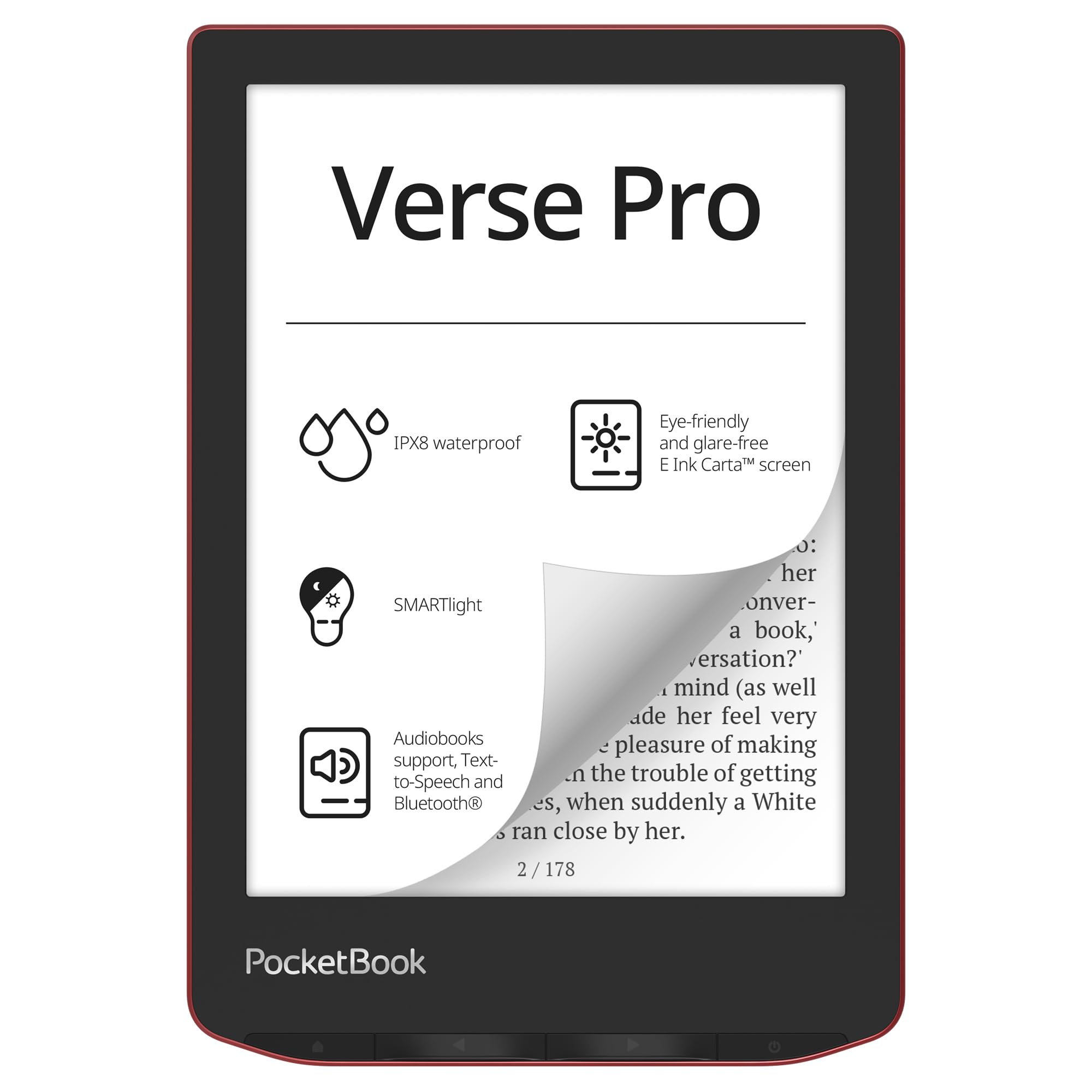 Amazon.com: PocketBook Verse Pro E-Reader Waterproof | Eye