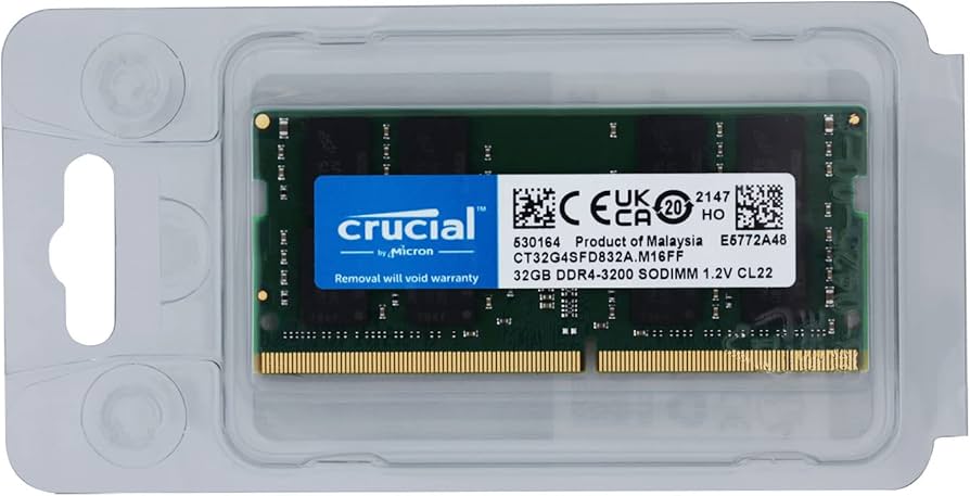 Amazon.co.jp: Crucial ノートPC用 メモリ PC4-25600(DDR4-3200) 64GB