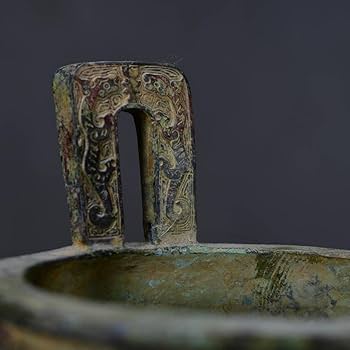 Amazon.co.jp: 蔵出古美術 中国古玩 戰國時期 古銅製 青銅器 銘文三足