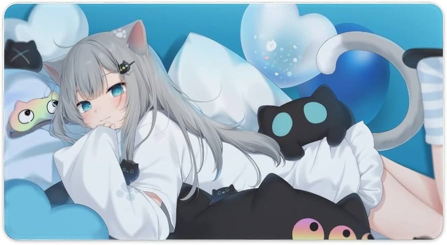 Amazon.co.jp: マウスパッド 大型 萌え アニメ柄 ナチョネコ 【天然