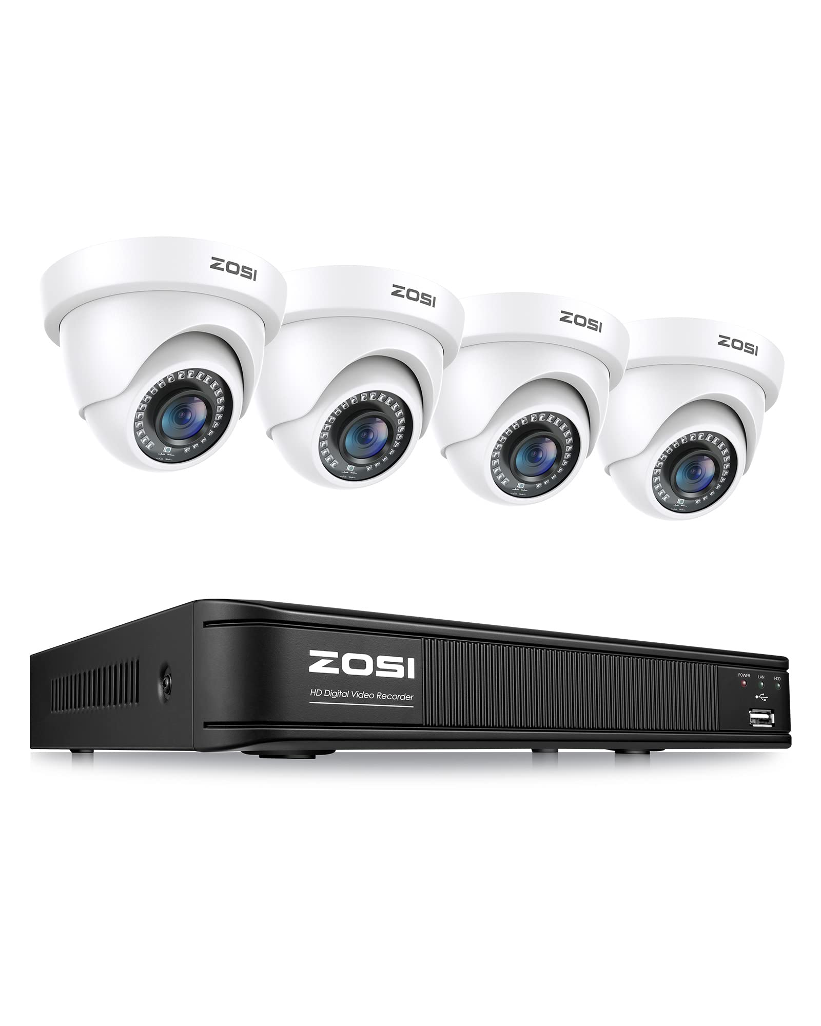 Amazon.com: ZOSI 1080P H.265+ Home Security Camera System with AI