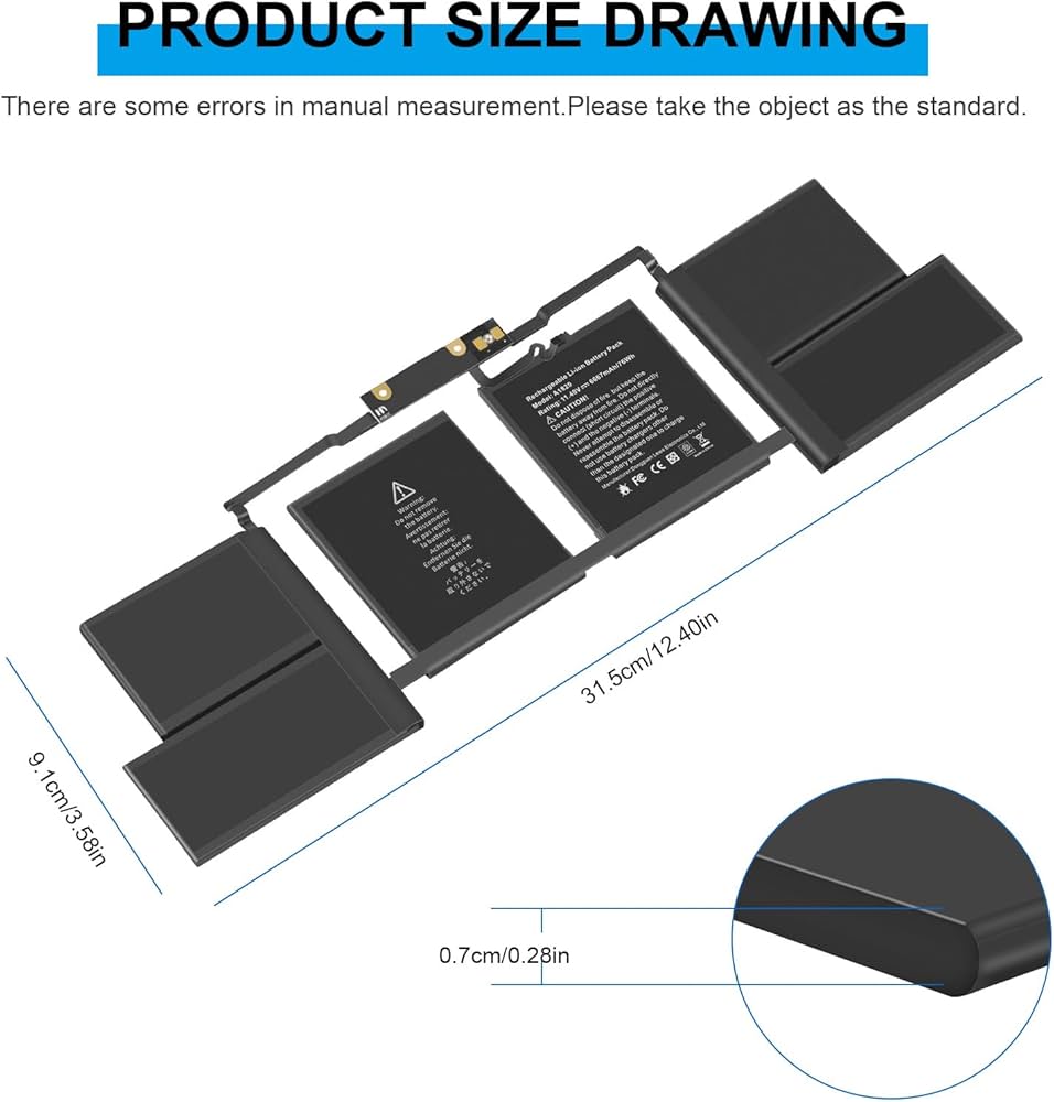 Amazon.com: A1707 A1820 Laptop Battery for MacBook Pro 15 inch