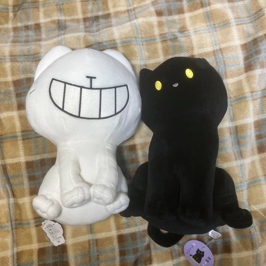 Amazon.co.jp: 猫ようかいのっぺらぼうbigぬいぐるみ 黒猫ロンと暮らし