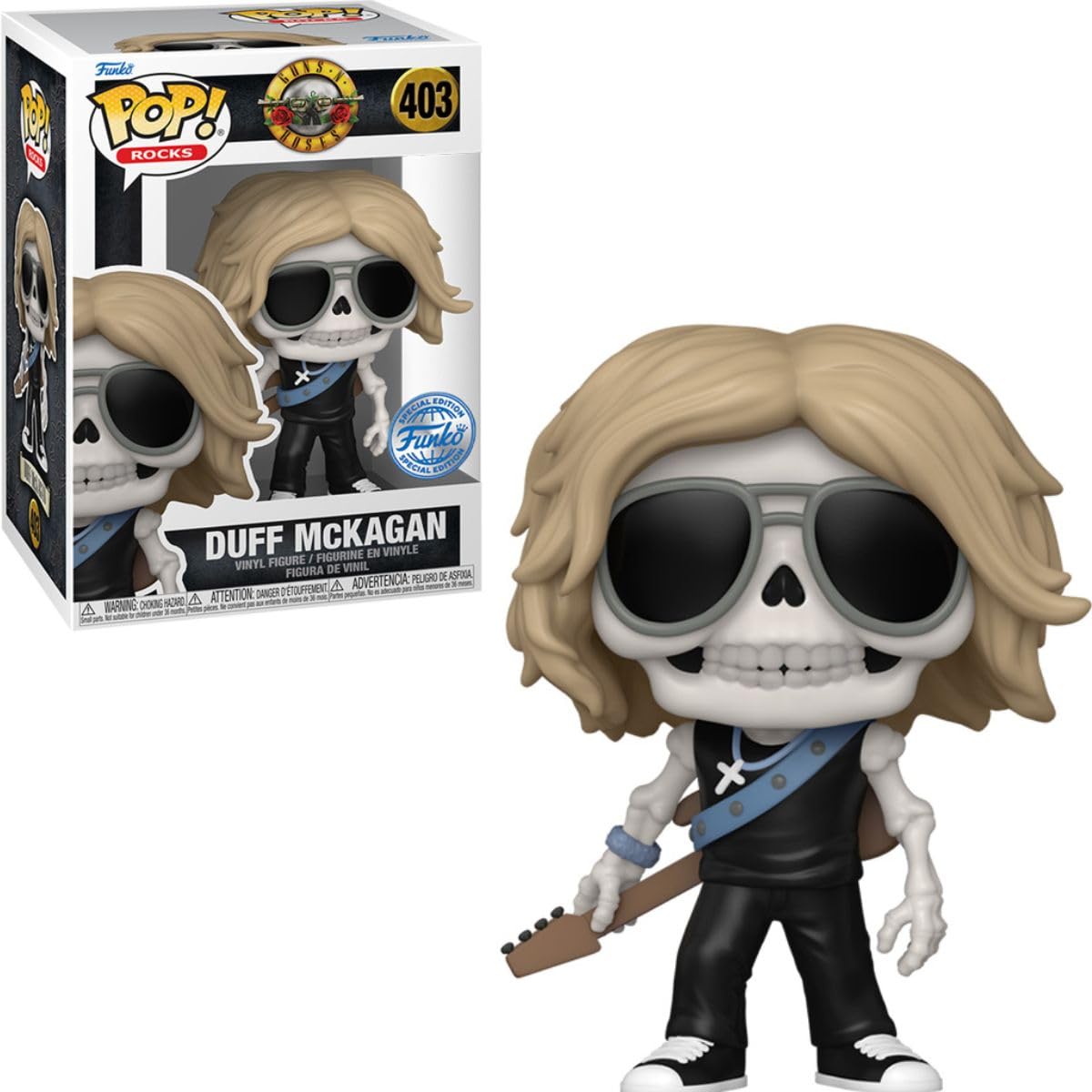 Amazon.com: Funko Pop! Rocks: Duff McKagan (Skeleton) Vinyl Figure