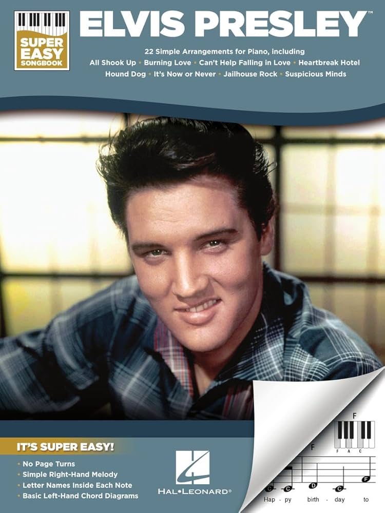 Elvis Presley Super Easy Piano Songbook | Piano Sheet Music Book