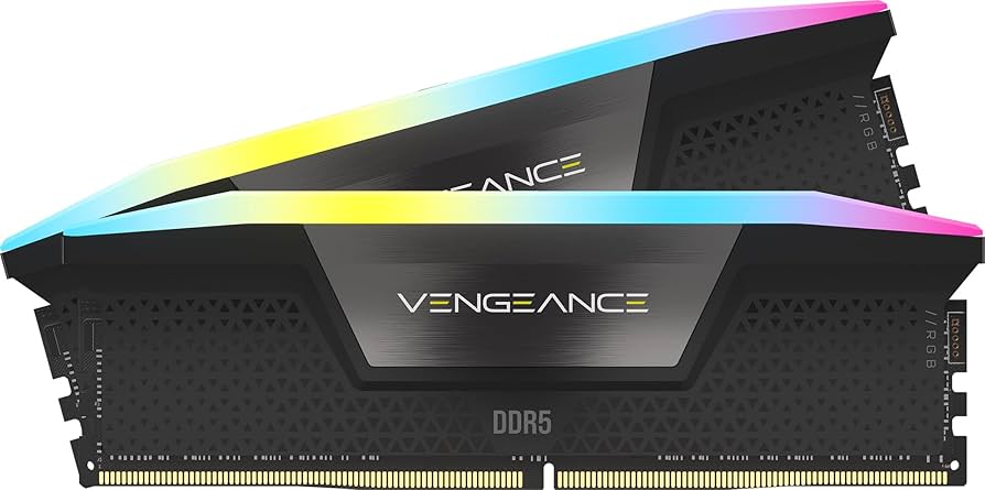 CORSAIR Vengeance RGB DDR5 RAM 16GB (2x8GB) 5200MHz CL40 Intel XMP
