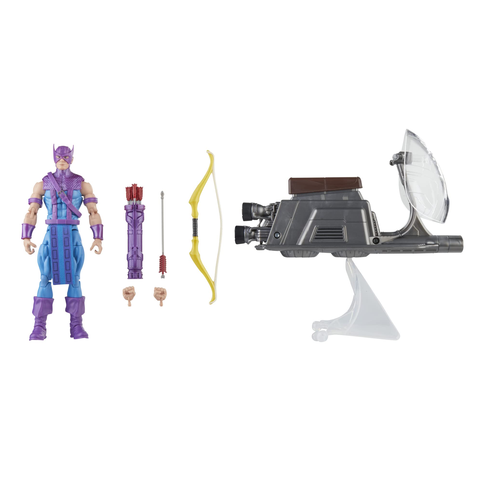 Amazon.com: Marvel Legends Series Hawkeye with Sky-Cycle Avengers