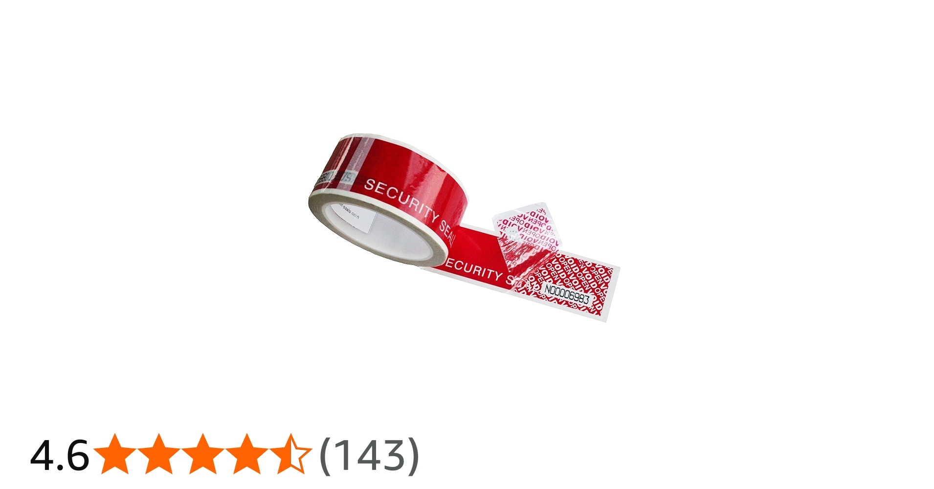 Amazon.co.jp: TamperSeals Group - 1巻 赤 48mm × 50m プレカット 全