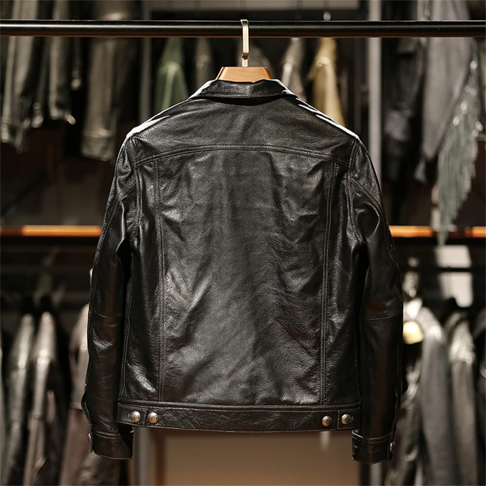 Amazon | [VIIBOY] ゴートスキン ヤギ革 本革ジャケット 革ジャン