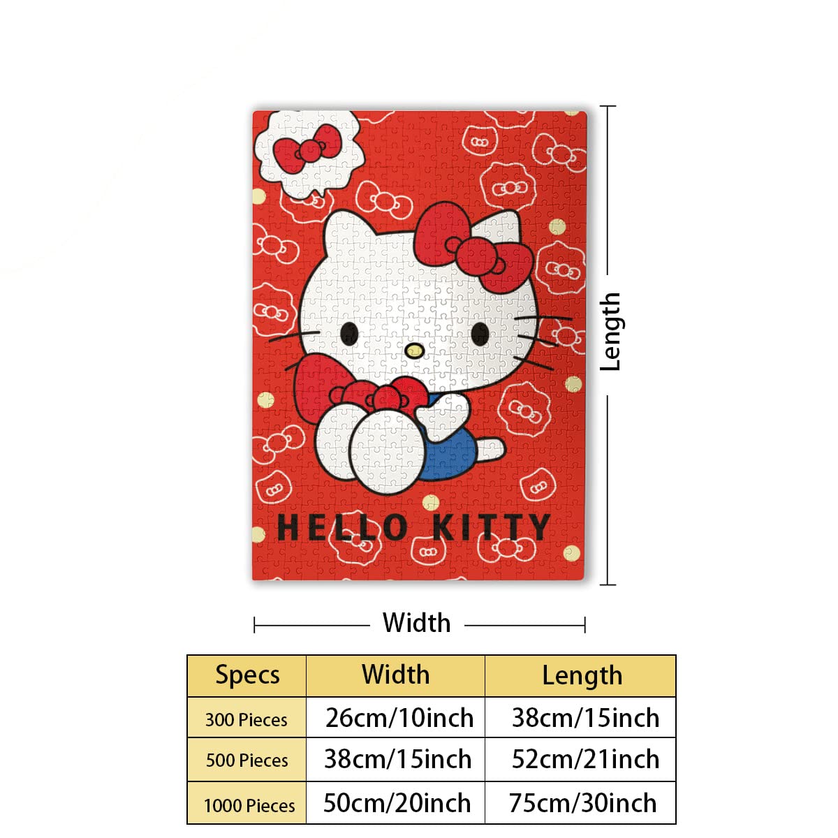 Amazon.co.jp: ハローキティ 赤 1000ピース パズル ジグソーパズル
