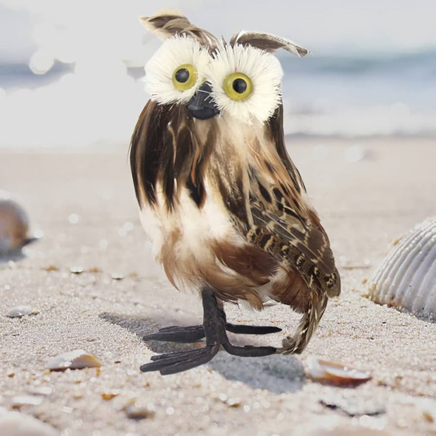 Amazon.com: EUBUY Realistic Artificial Feathered Owl, Simulation
