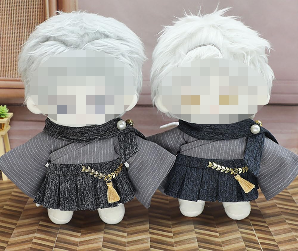 Amazon.co.jp: 20cm人形の服 ぬいぐるみ用 和服 スカーフ 羽織 袴 3点