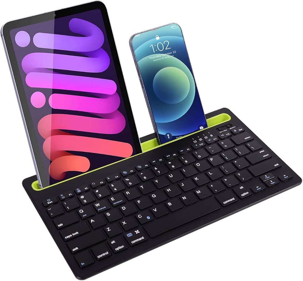 Amazon | ワイヤレスキーボード Bluetoothタブレット用 スマホ用 薄型