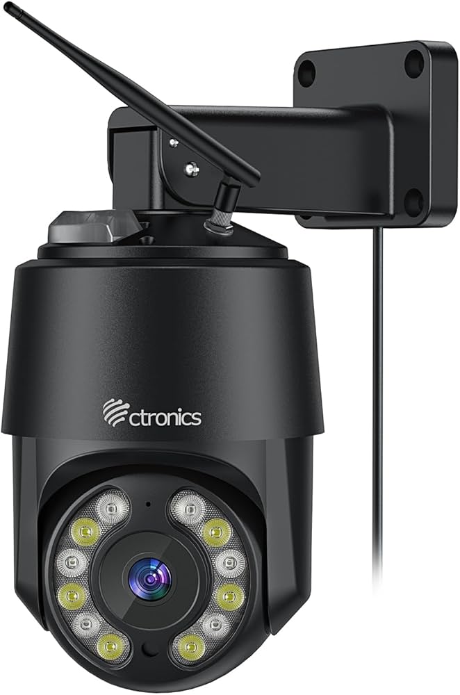 Amazon.com : Ctronics 4K 8MP Security Camera Outdoor, PTZ Camera