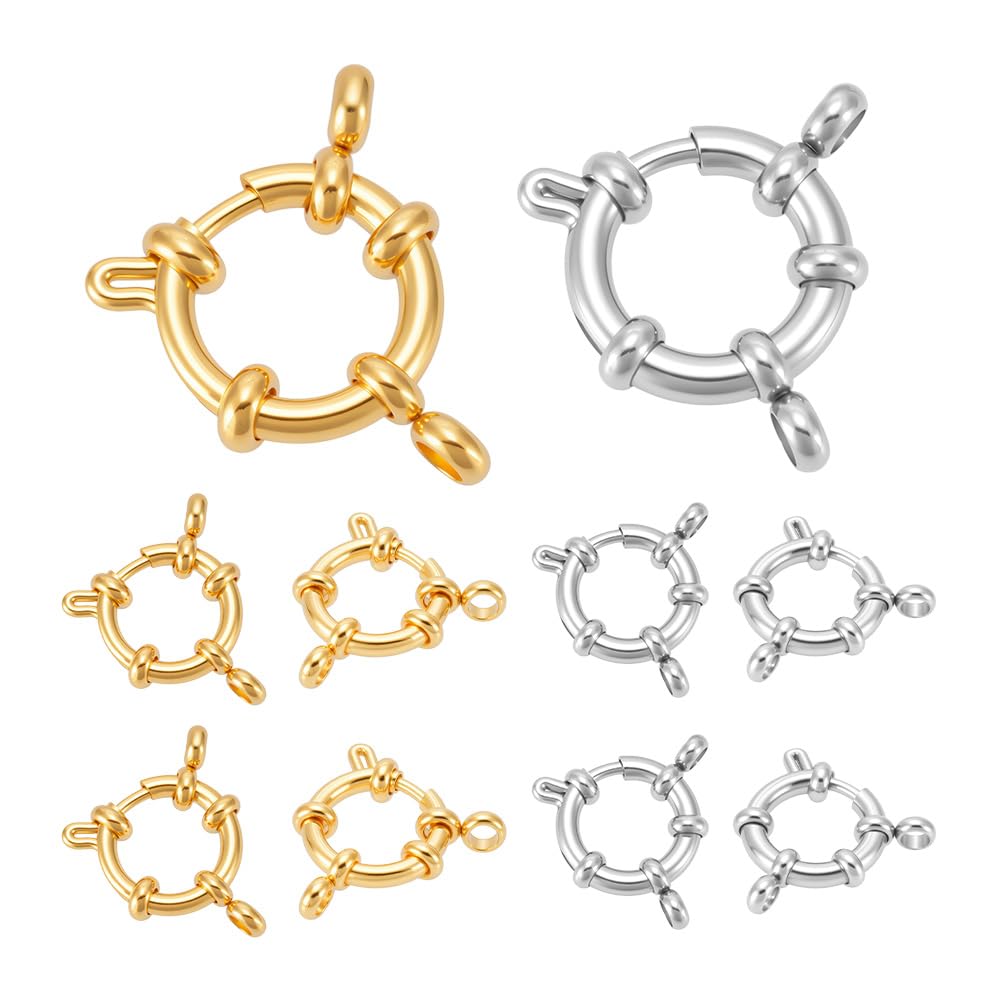 Amazon.co.jp: UNICRAFTALE 約10個 2色 23mm 引き輪 カニカン 304