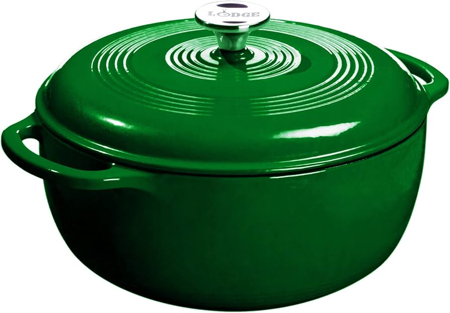 Amazon.com: Lodge Essential Enamel Cast Iron Dutch Oven - Perfect