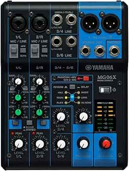 Amazon | ヤマハ YAMAHA 6チャンネルミキシングコンソール MG06X 最大