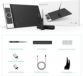 Amazon | XP-Pen Deco Pro M Tableta de Dibujo con Tilt Inclinación