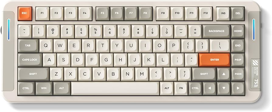 Amazon.com: MCHOSE X75 V2 Wireless Mechanical Keyboard Volume Knob