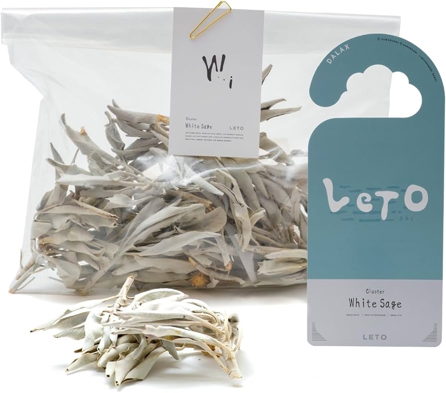 Amazon.co.jp: [LETO] ホワイトセージ 枝付き クラスター 無農薬