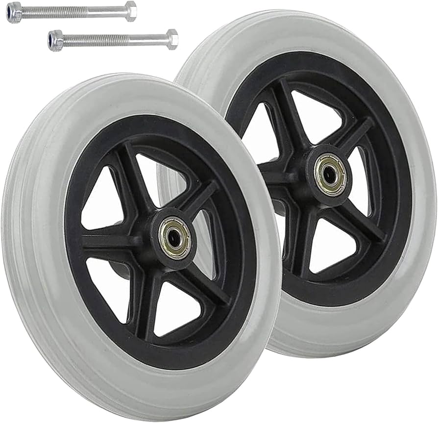 Amazon.co.jp: 2個入 車いす フロントキャスター 車椅子用ホイール