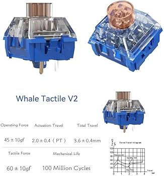 Amazon | Kailh Deep Sea Silent Pro スイッチ V2、5 ピン Islet