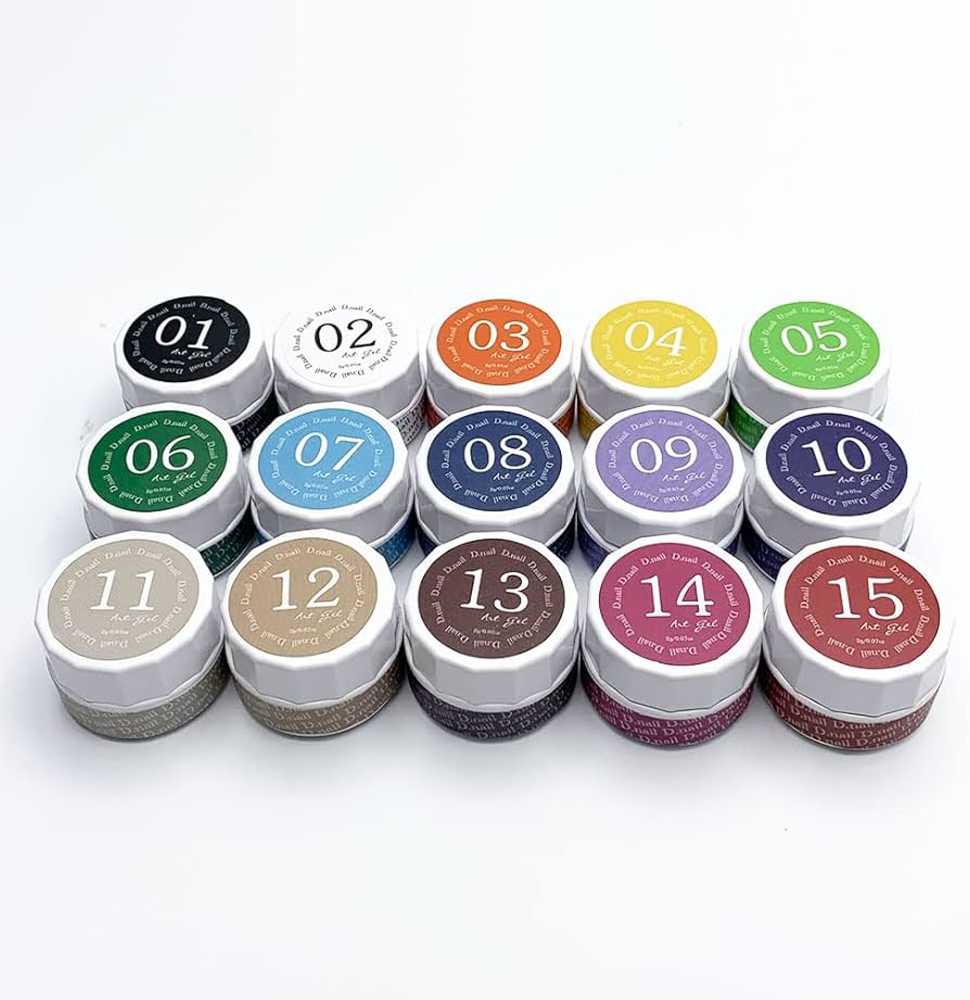 Amazon | D.nail アートジェル (極ジェル) 2g 15色全色セット 痛ネイル