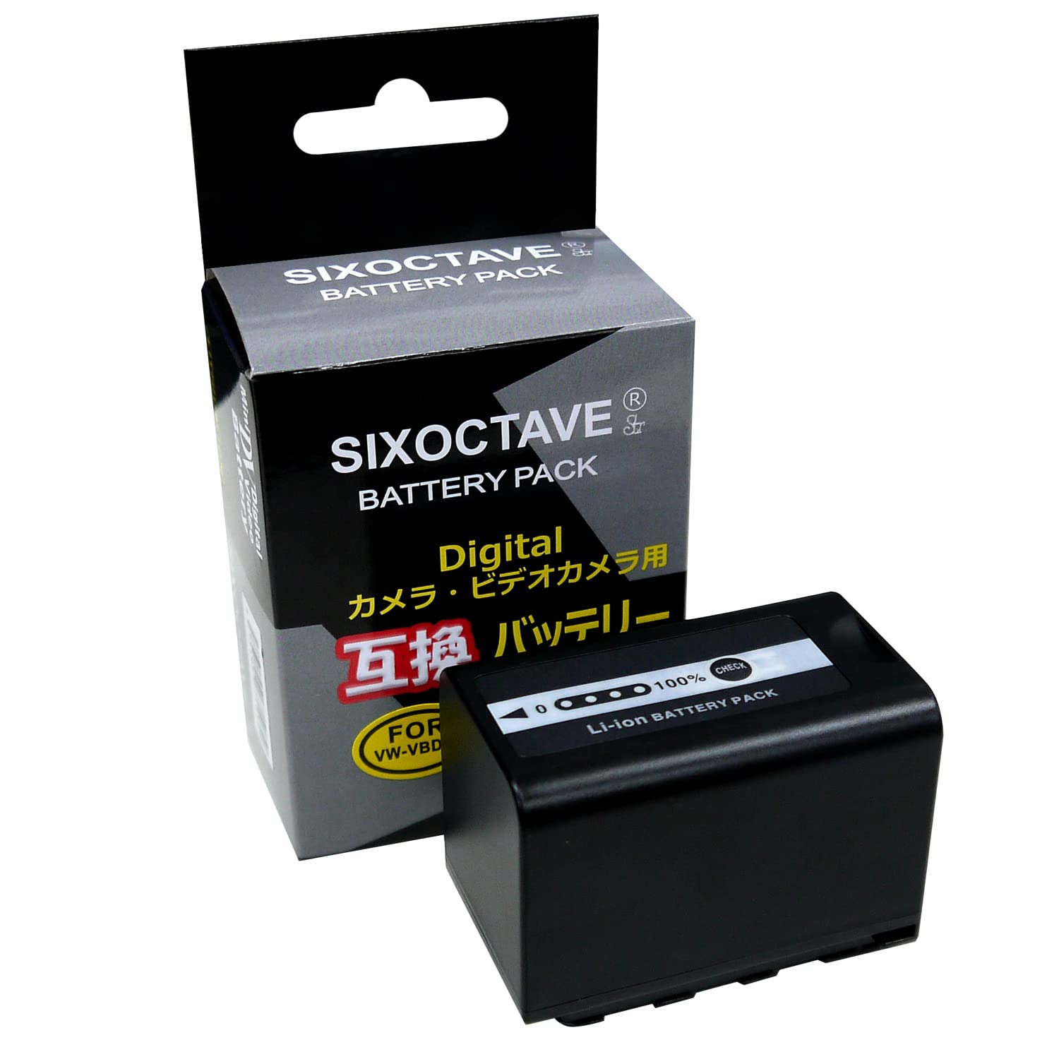 Amazon | SIXOCTAVE 残量表示可能純正品と同じ使用方法 VW-VBD58 / VW