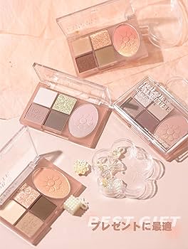 Amazon | Deniko アイシャドーチーク一体盤 高発色 アイシャドウ