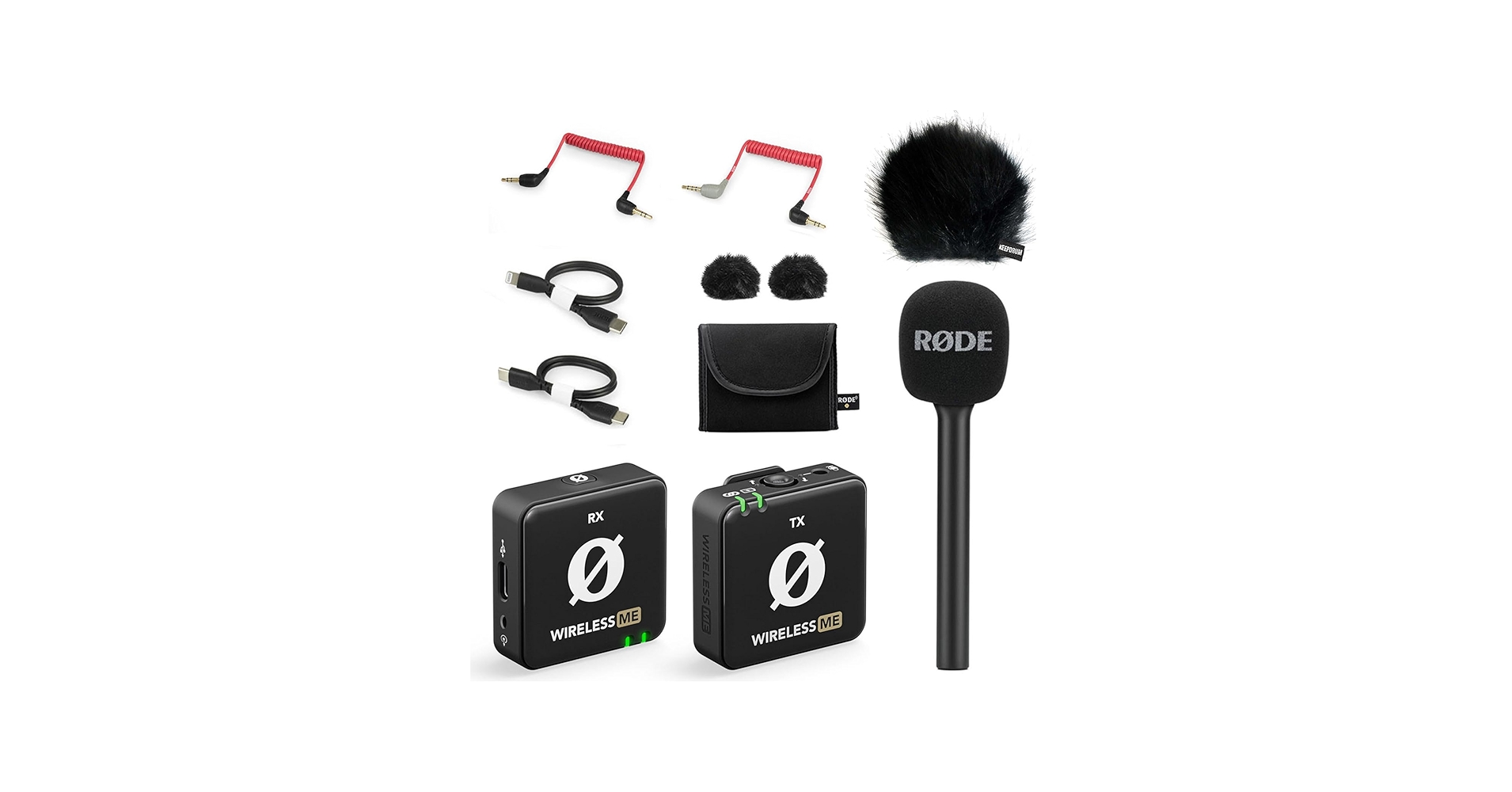 Rode Wireless ME Wireless Microphone Set + Interview GO Handle